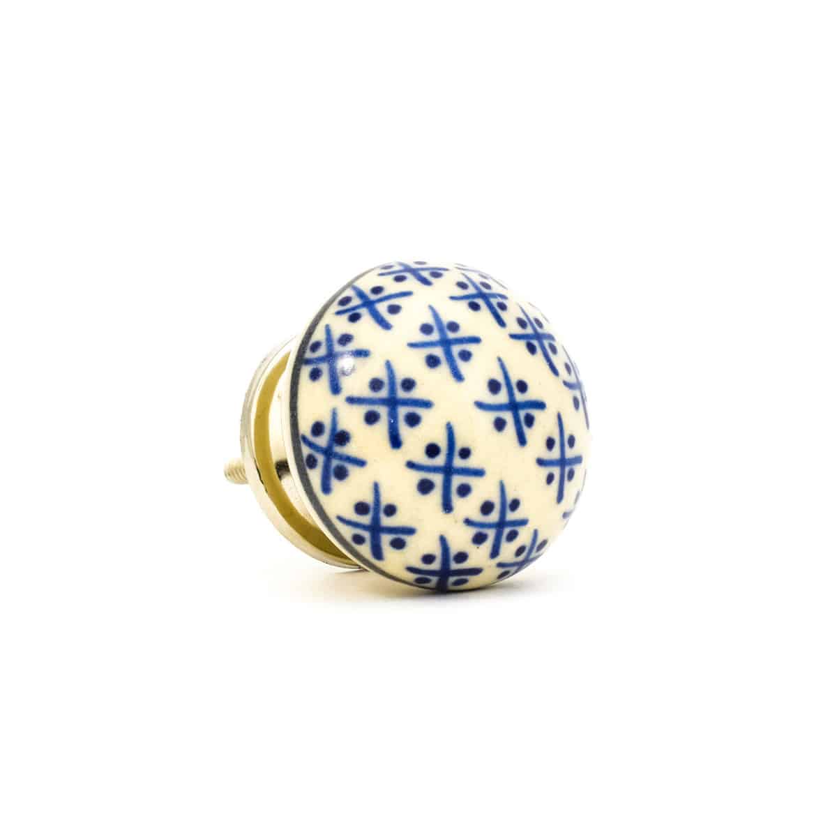 Blue And White Hamptons Ceramic Knob Cabinet Knobs Online