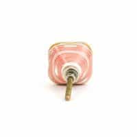 DSC 1749 Pink square and gold ceramic knob