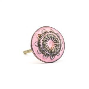 Pink Rustic Wheel Knob