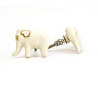 DSC 2591 white ceramic elephant knob