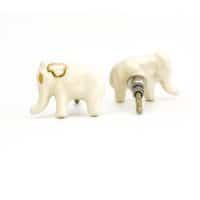 DSC 2592 white ceramic elephant knob