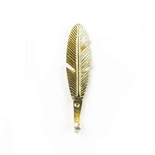 Gold Feather Wall Hook