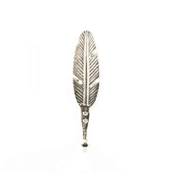 Silver Feather Wall Hook