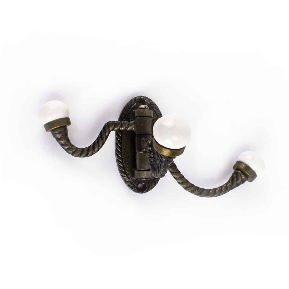 Antique Gold Trio Swivel Wall Hook - Shop for wall hooks online