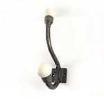 Single Vintage Gold and White Wall Hook - Wall Hooks - Knob