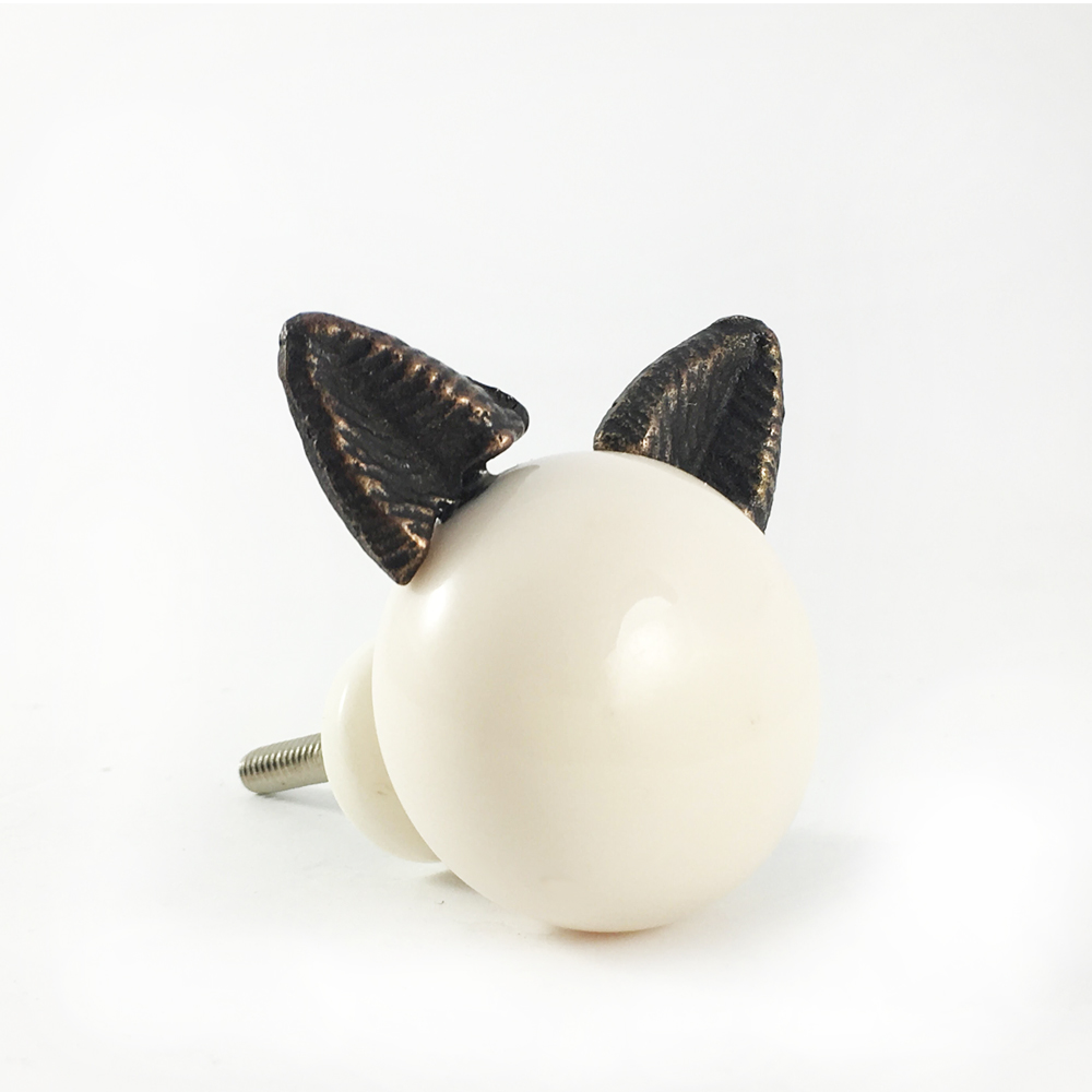 Ceramic Cat Knob Shop For Cabinet Knobs And Dresser Knobs Online