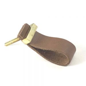 Tan – Faux Leather Drawer Pull Tan – Faux Leather Drawer Pull