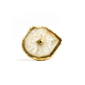 Natural Agate Sliced Knob Natural Agate Sliced Knob
