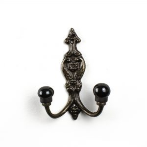 Double Vintage Gold Wall Hook – Black