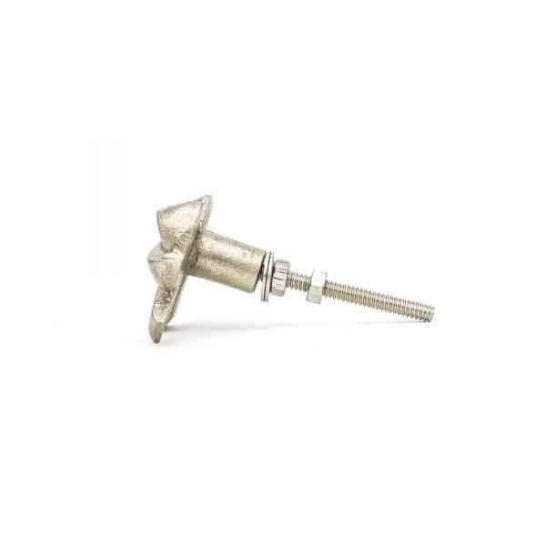Silver Ribbon Bow Knob - Silver Ribbon Bow Knob