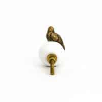 DSC 2631 antique iron perched bird knob antique iron perched bird knob