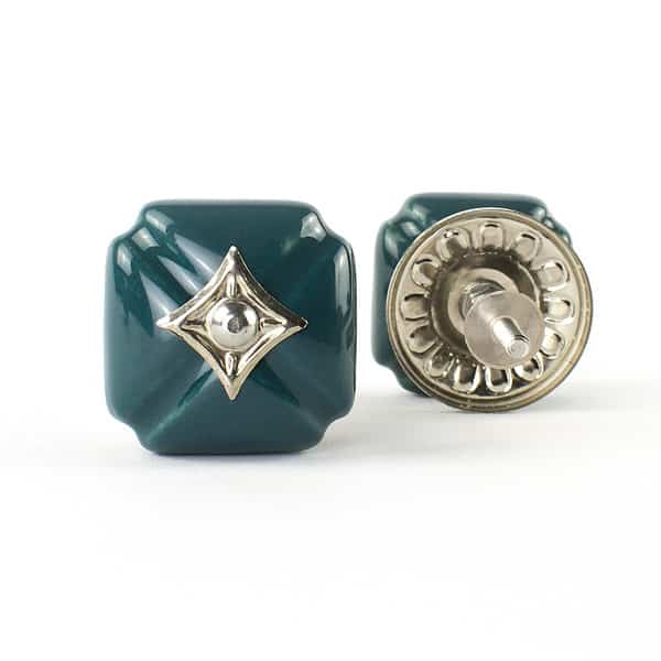 Emerald Vintage Inspired Ceramic Knob - Emerald Vintage Inspired Ceramic Knob
