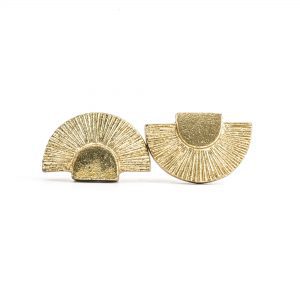 Gold Art Deco Fan Knob Gold Art Deco Fan Knob