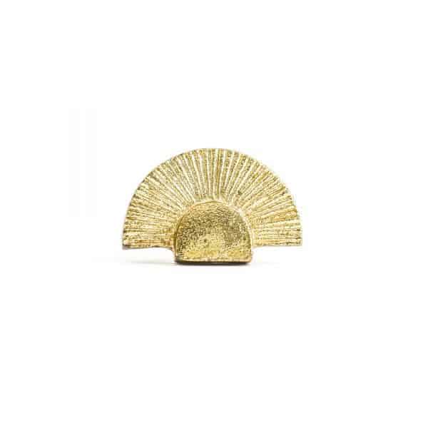Gold Art Deco Fan Knob