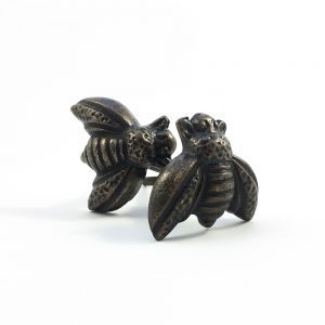 Antique gold honeybee knob 3