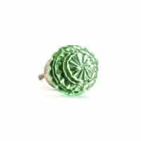 DSC 1908 Green patterned glass knob