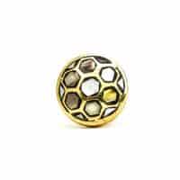 DSC 2614 brass honeycomb black shell knob
