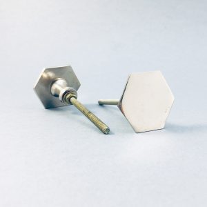 Silver Slimline Hexagon Knob Silver Slimline Hexagon Knob