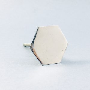Silver Slimline Hexagon Knob Silver Slimline Hexagon Knob