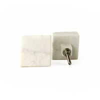 square white marble knob 4