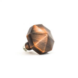 Copper Octagon Prism Knob