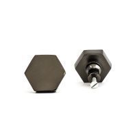 DSC 2124 Charcoal hexagon knob