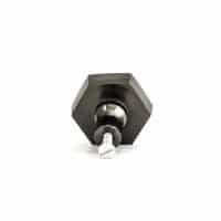 DSC 2128 Charcoal hexagon knob
