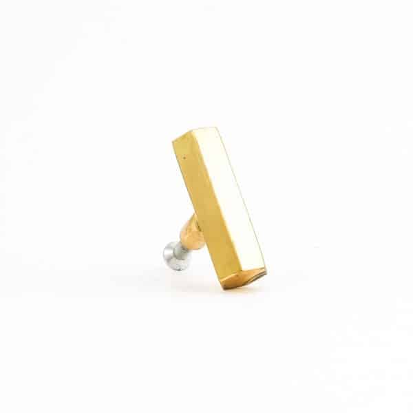 Polished Gold Hexagon T-Bar Pull - Polished Gold Hexagon T-Bar Pull