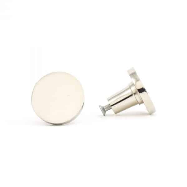 Silver Circle Iron Knob - Silver Circle Iron Knob