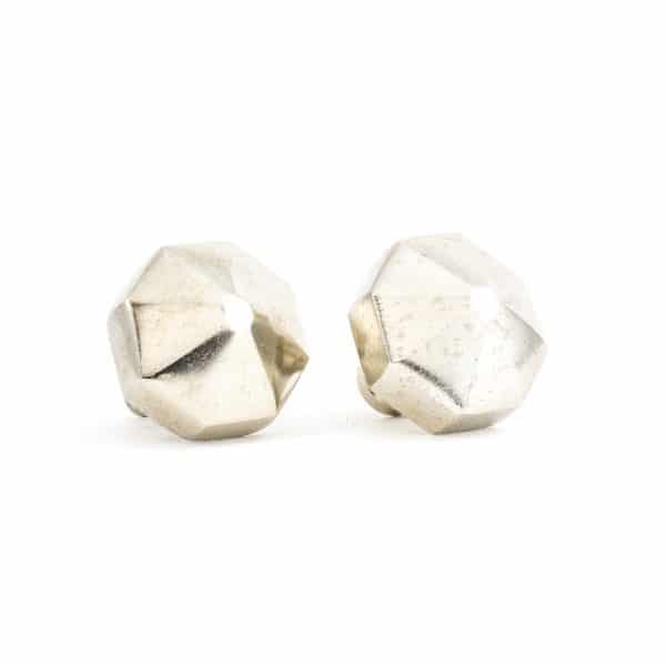 Silver Octagon Prism Knob - Silver Prism Knob