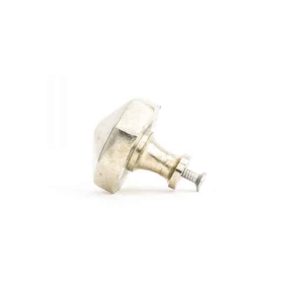 Silver Octagon Prism Knob - Silver Prism Knob