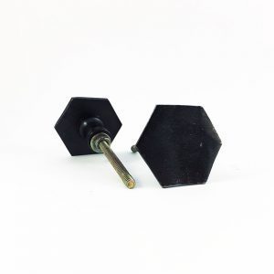Charcoal Slimline Hexagon Knob Charcoal Slimline Hexagon Knob