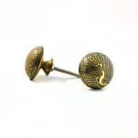 brass peacock knob 2 1