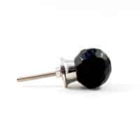 black geo glass knob 6