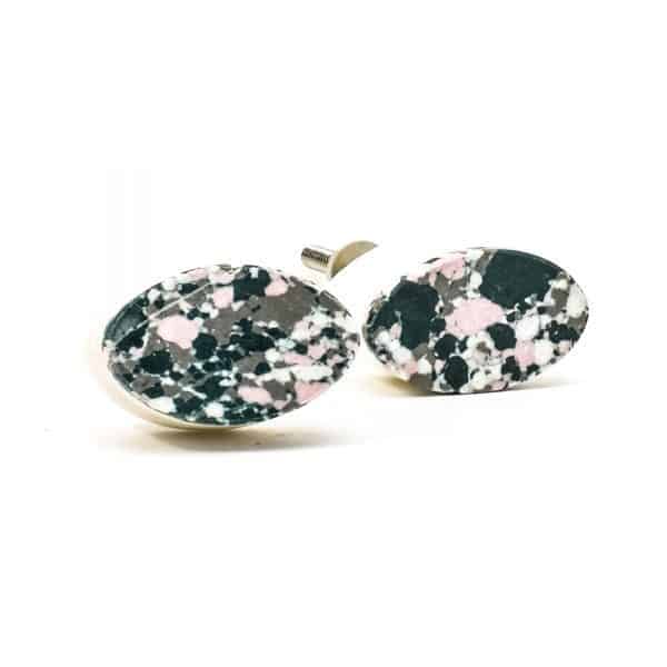 Oval Marble and Resin Terrazzo Knob - Oval Marble and Resin Terrazzo Knob