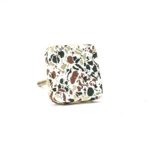 Square Resin Terrazzo Knob Square Resin Terrazzo Knob