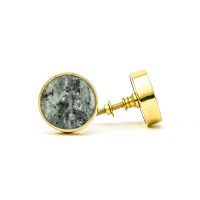 DSC 0785 Round brass edge and grey stone knob