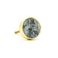 DSC 0788 Round brass edge and grey stone knob