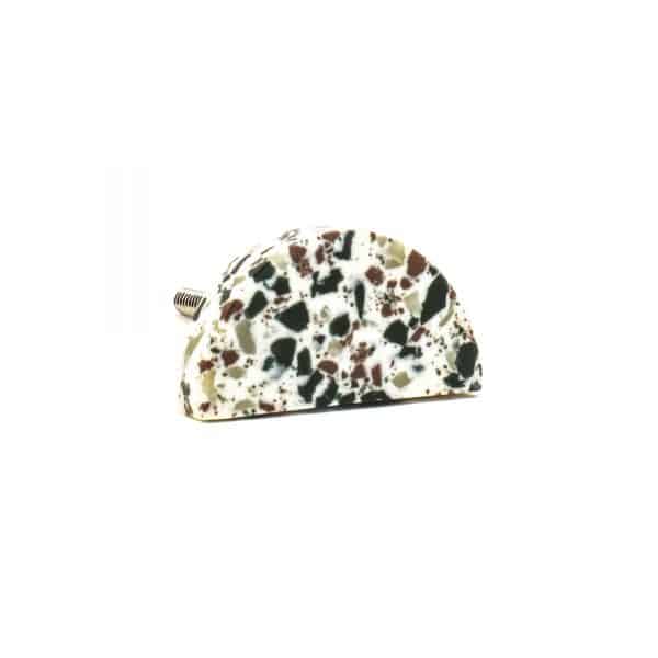 Half Moon Resin Terrazzo Knob - Half Moon Resin Terrazzo Knob