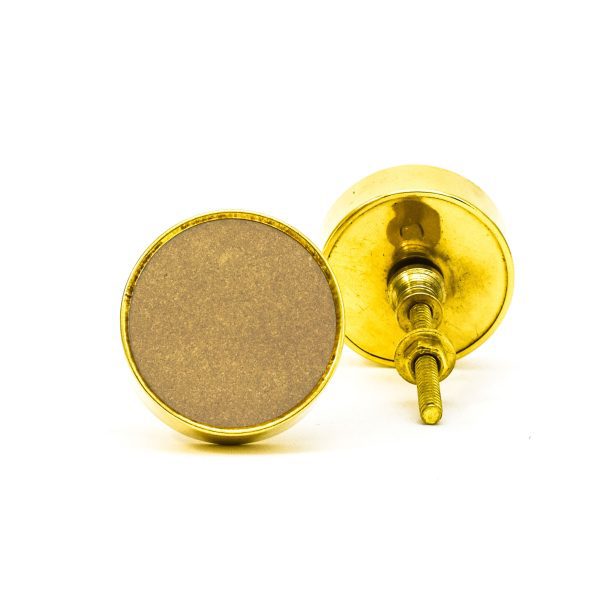 Sandstone Brass Knob - Sandstone Brass Knob