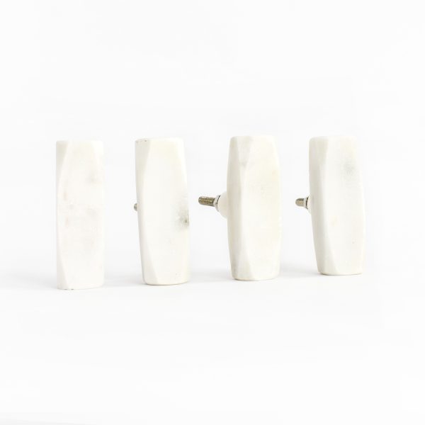 White Wedged Marble Pull - White Wedged Marble Pull