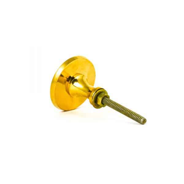 Round Gold and Pearl Glass Knob - Glass Knob