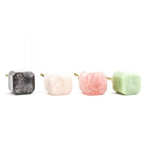 Sage Green Resin Cube Knob - Sage Green Resin Cube Knob
