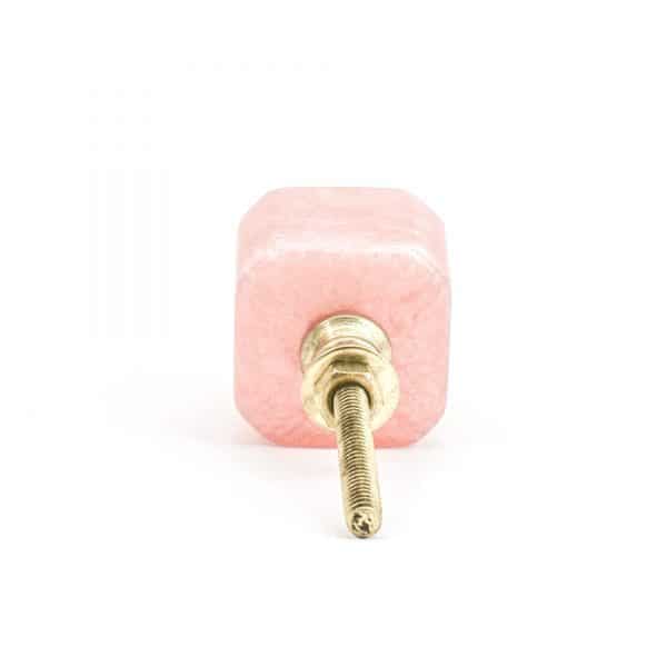 Coral Resin cube Knob - Coral Resin cube Knob