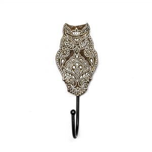 Owl Mandala Wall Hook Owl Mandala Wall Hook