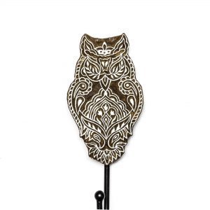 Owl Mandala Wall Hook Owl Mandala Wall Hook