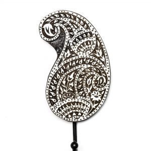 Paisley Teardrop Mandala Wall Hook Paisley Teardrop Mandala Wall Hook
