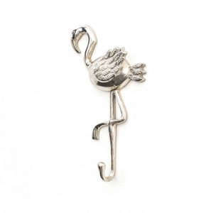 Polished Silver Flamingo Wall Hook Polished Silver Flamingo Wall Hook