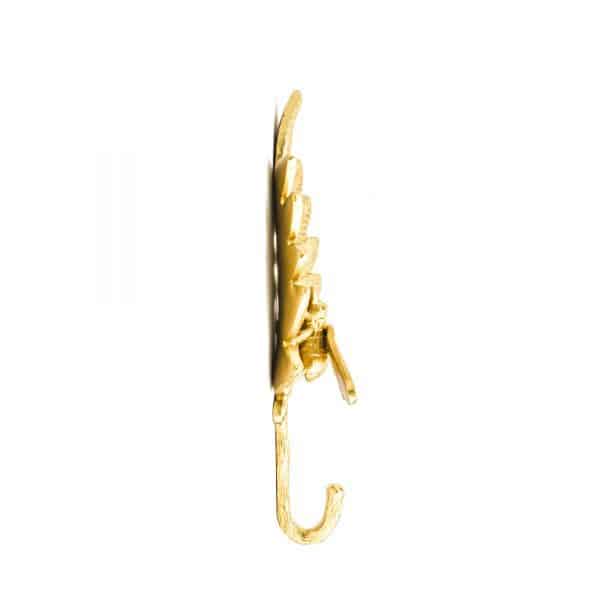 Gold Spring Bee Wall Hook