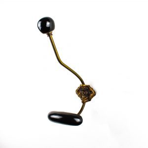 Black Traditional Hat and Coat Hook